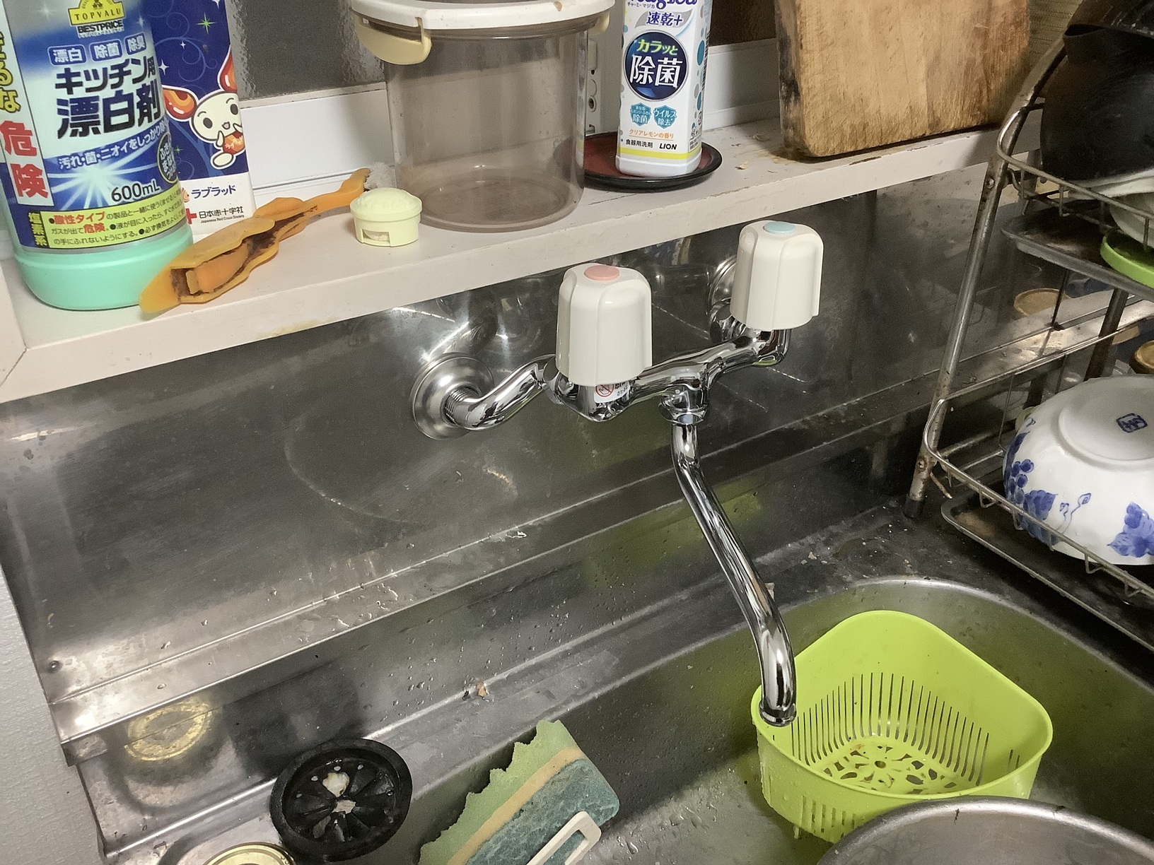 キッチン混合栓交換