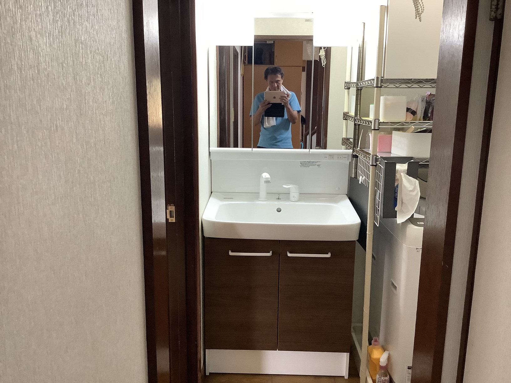洗面化粧台交換