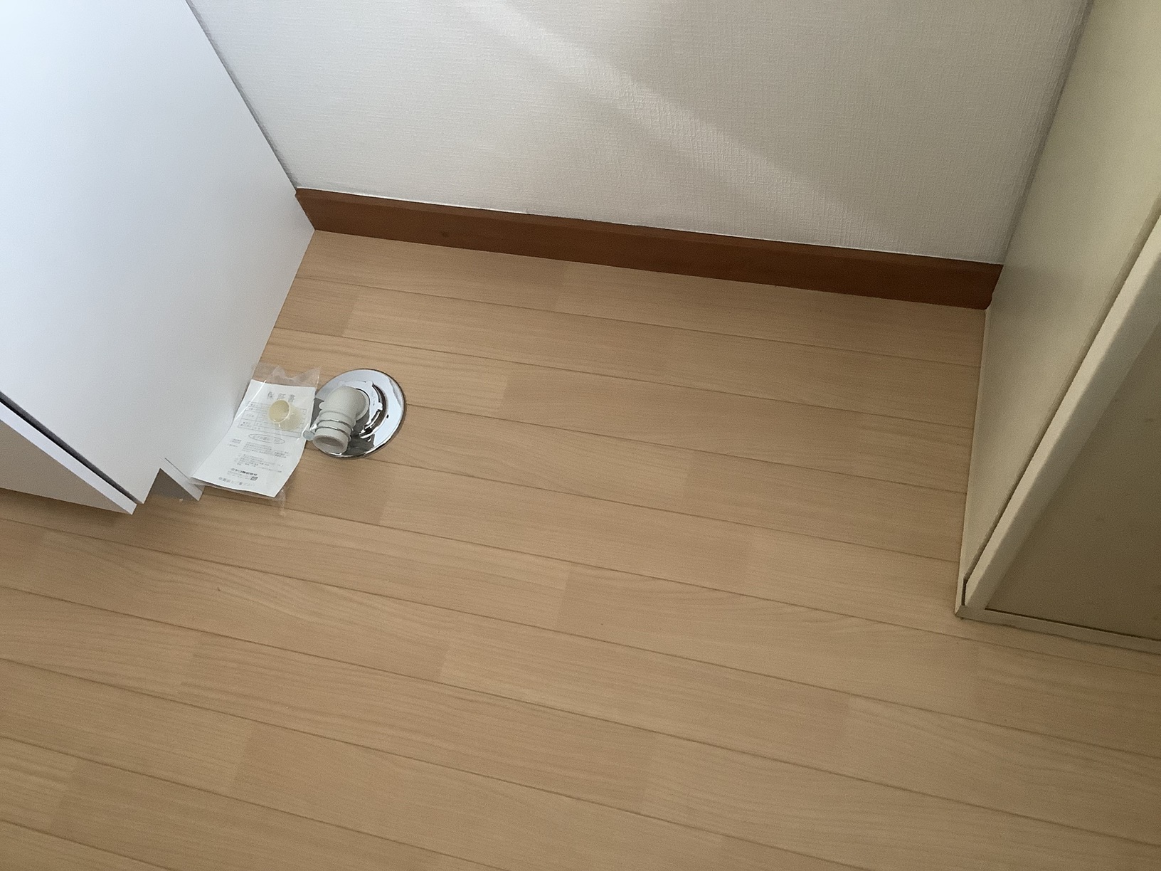 洗濯用排水トラップ取付け
