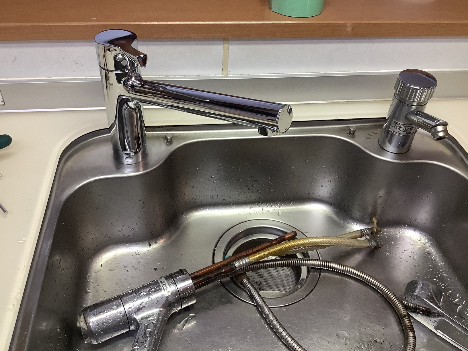 キッチン混合栓交換