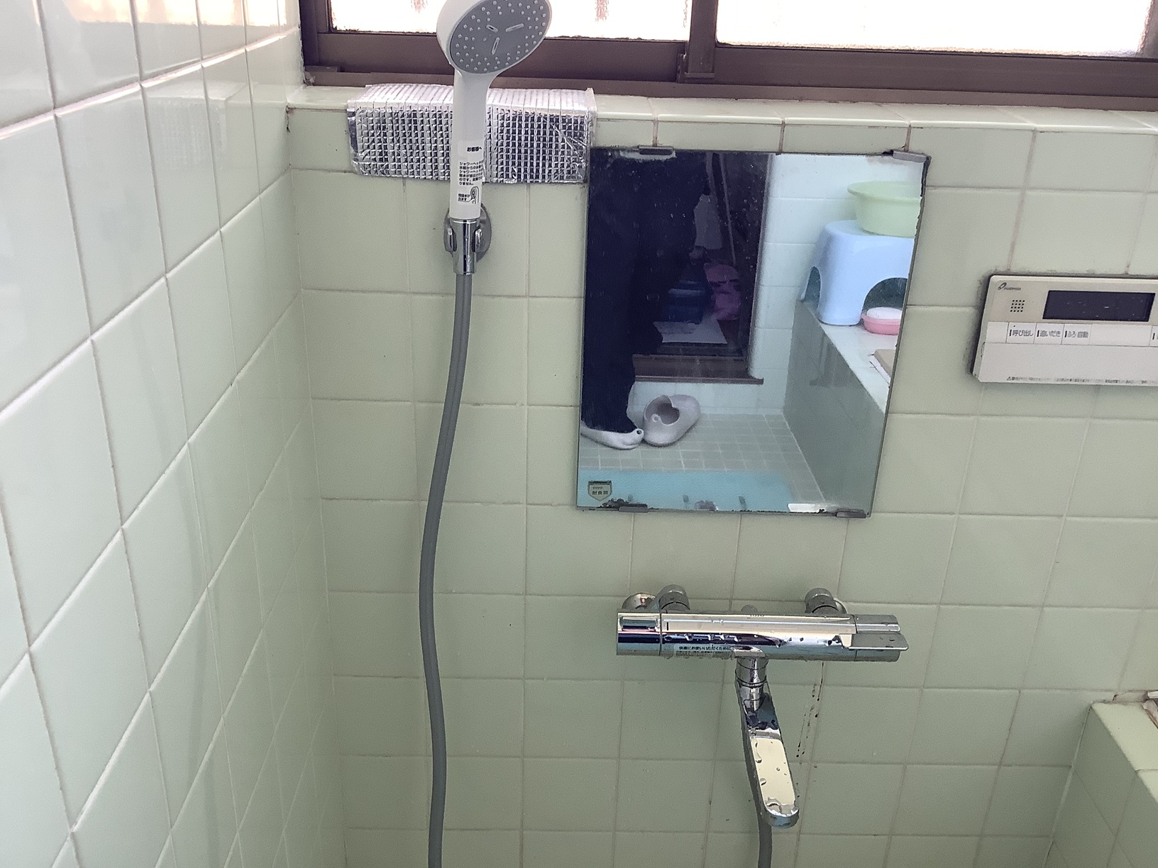 浴室シャワー混合栓交換