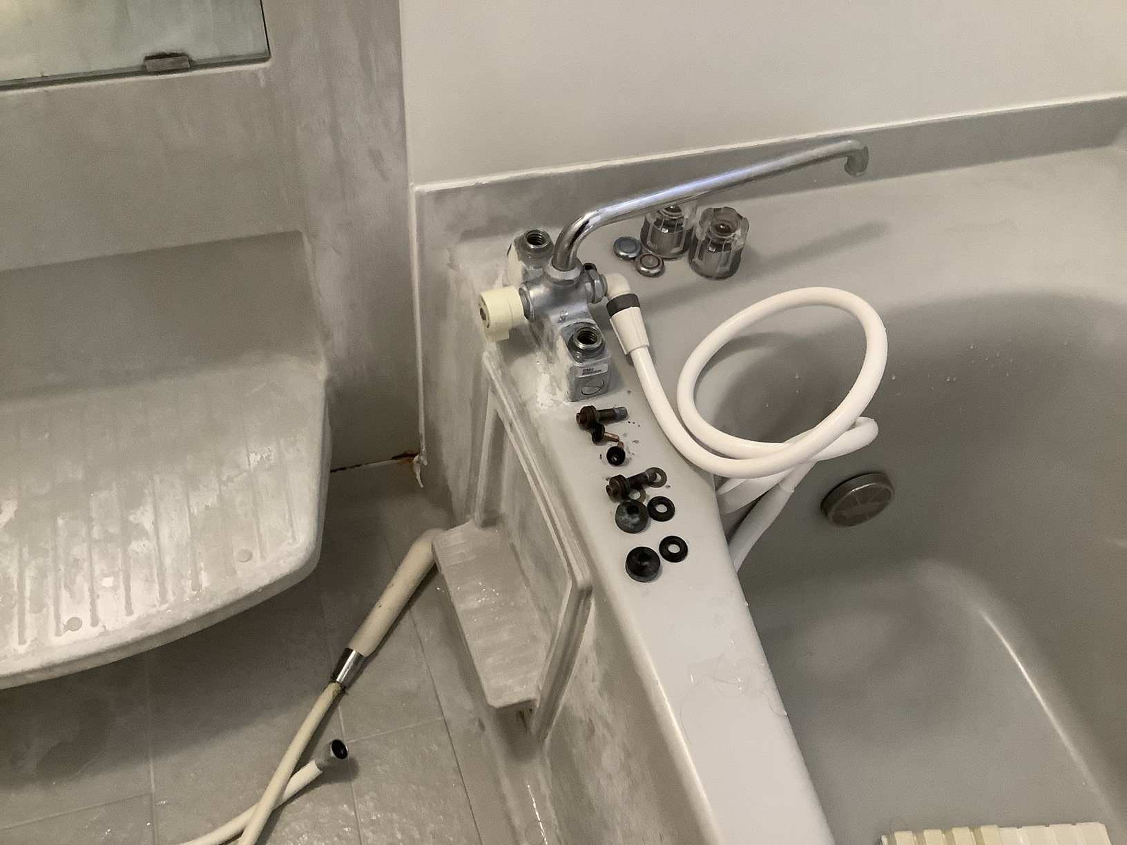 浴室混合栓パッキン交換