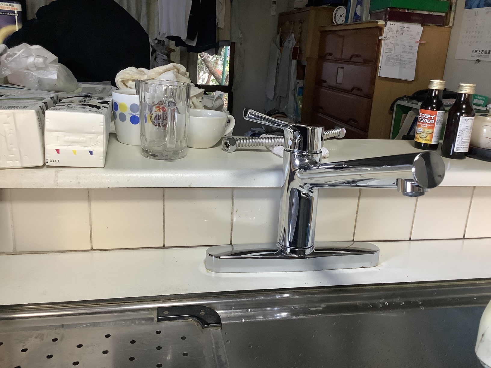 キッチン混合栓交換