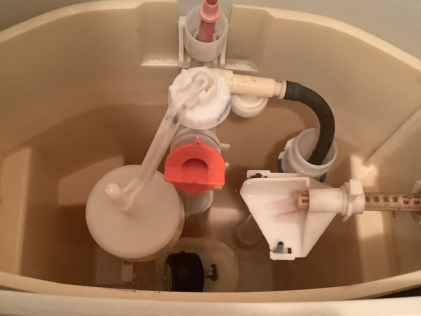 トイレの小がレバーを離すと止まる