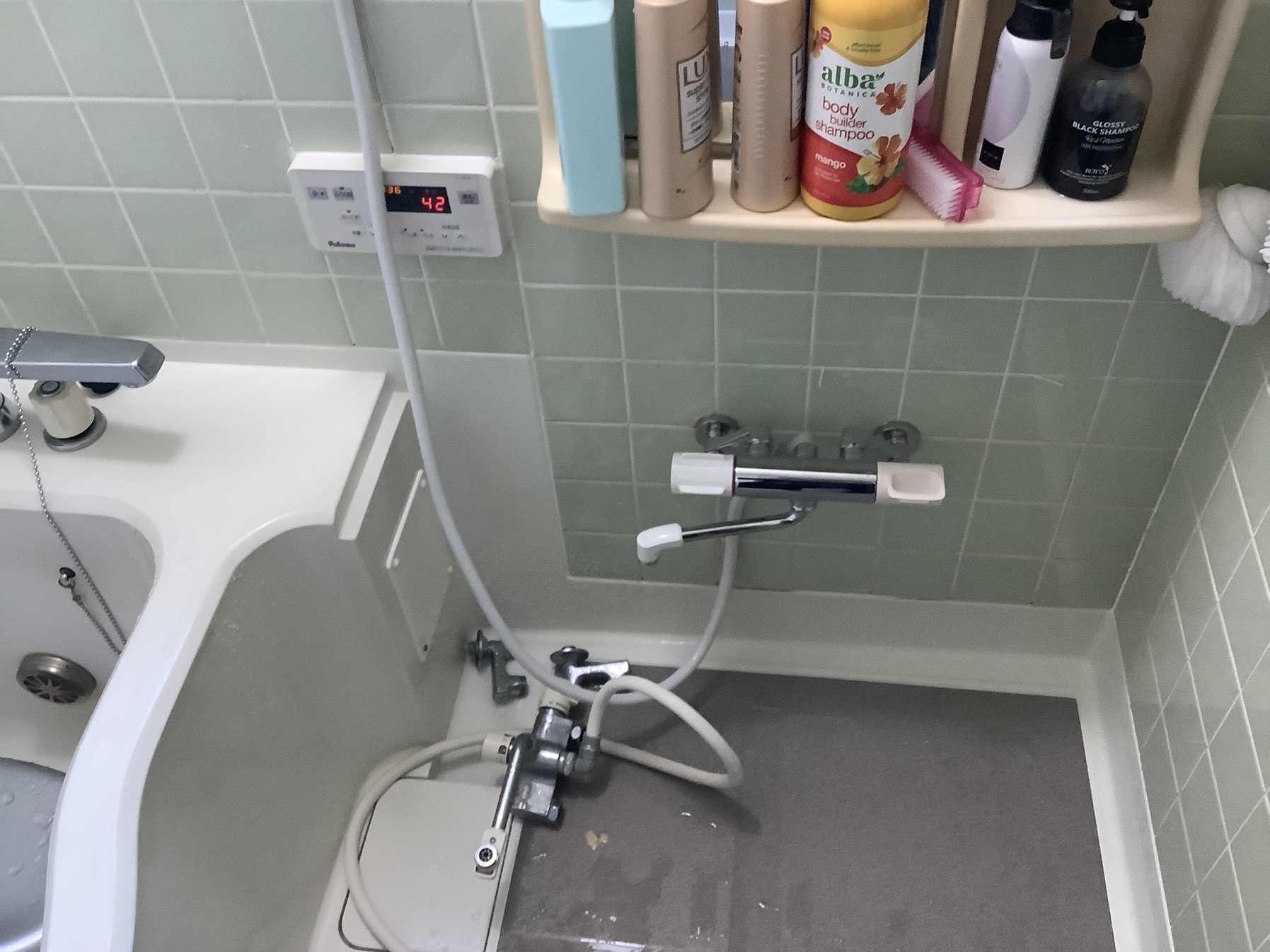 浴室混合栓交換