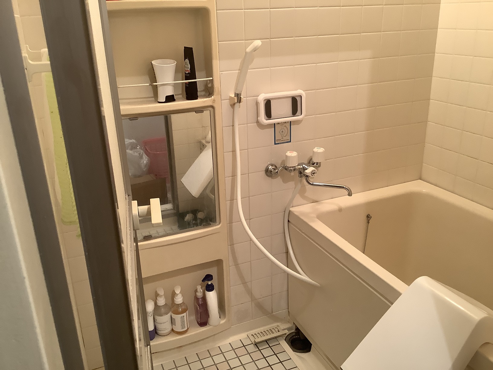 浴室混合栓交換