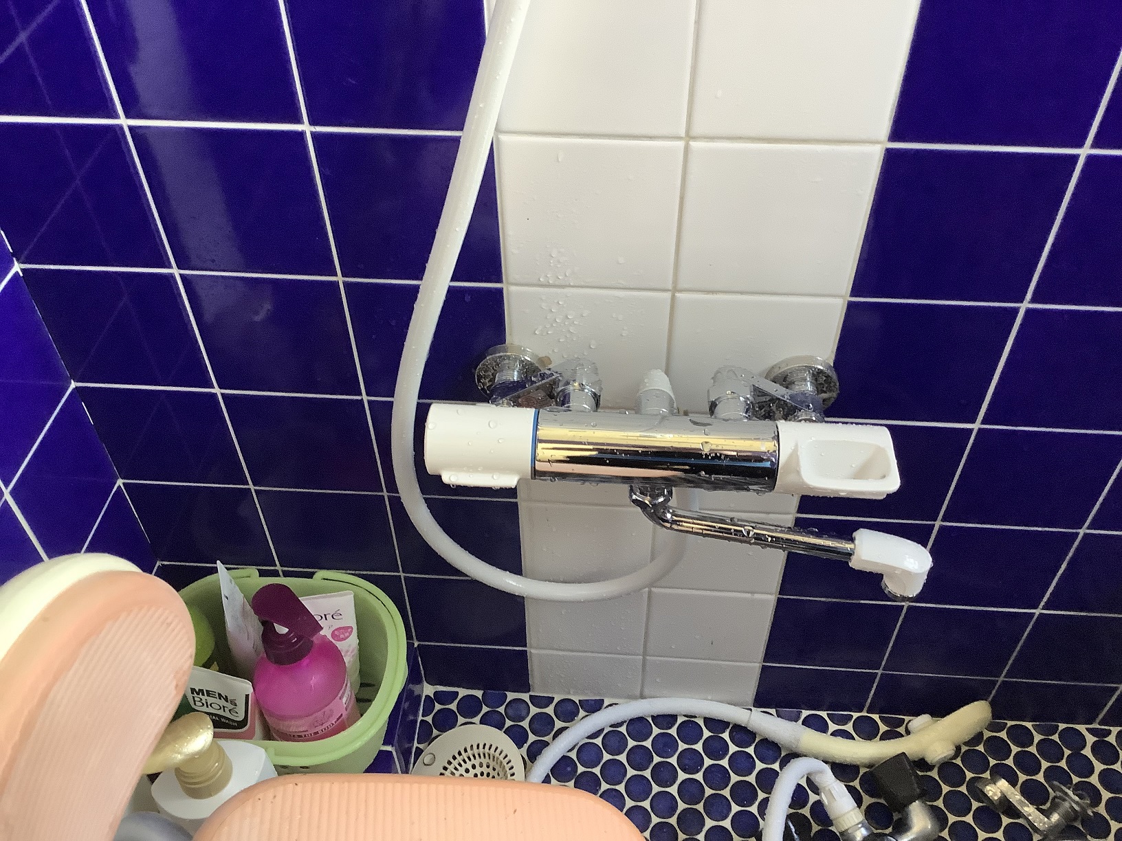 浴室シャワー混合栓交換